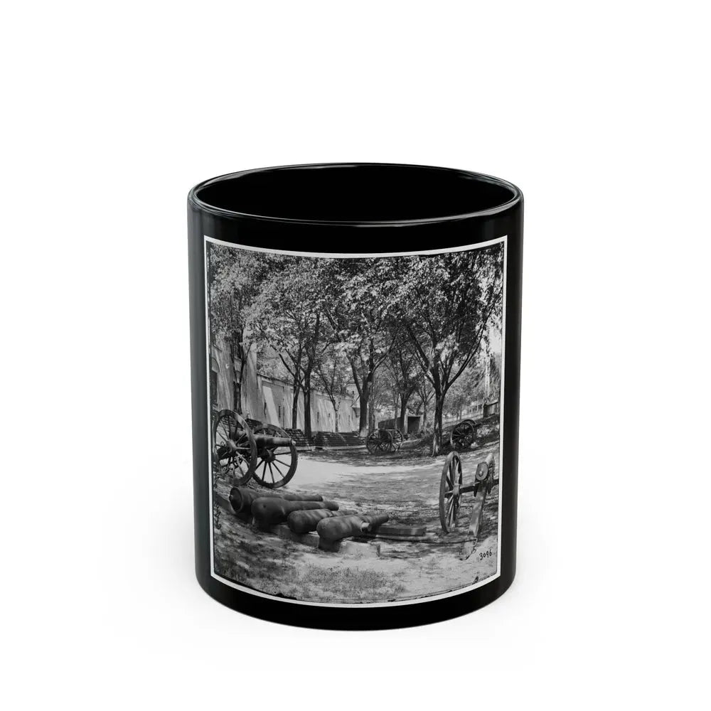 Charleston, S.C. Blakely Guns And Ammunition In The Arsenal Yard (U.S. Civil War) Black Coffee Mug 11oz - Go Mug Yourself