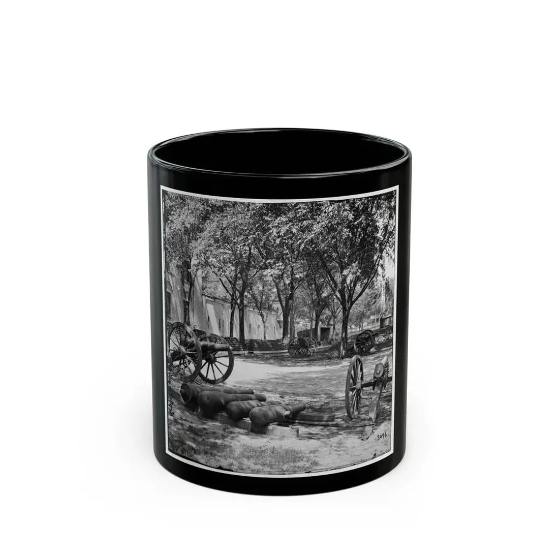 Charleston, S.C. Blakely Guns And Ammunition In The Arsenal Yard (U.S. Civil War) Black Coffee Mug 11oz - Go Mug Yourself