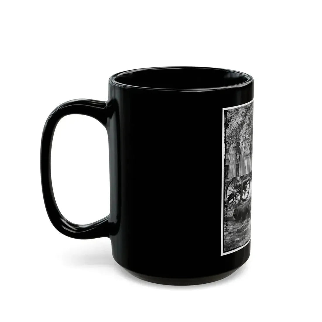 Charleston, S.C. Blakely Guns And Ammunition In The Arsenal Yard (U.S. Civil War) Black Coffee Mug - Go Mug Yourself