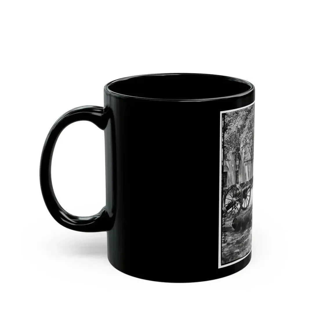 Charleston, S.C. Blakely Guns And Ammunition In The Arsenal Yard (U.S. Civil War) Black Coffee Mug - Go Mug Yourself
