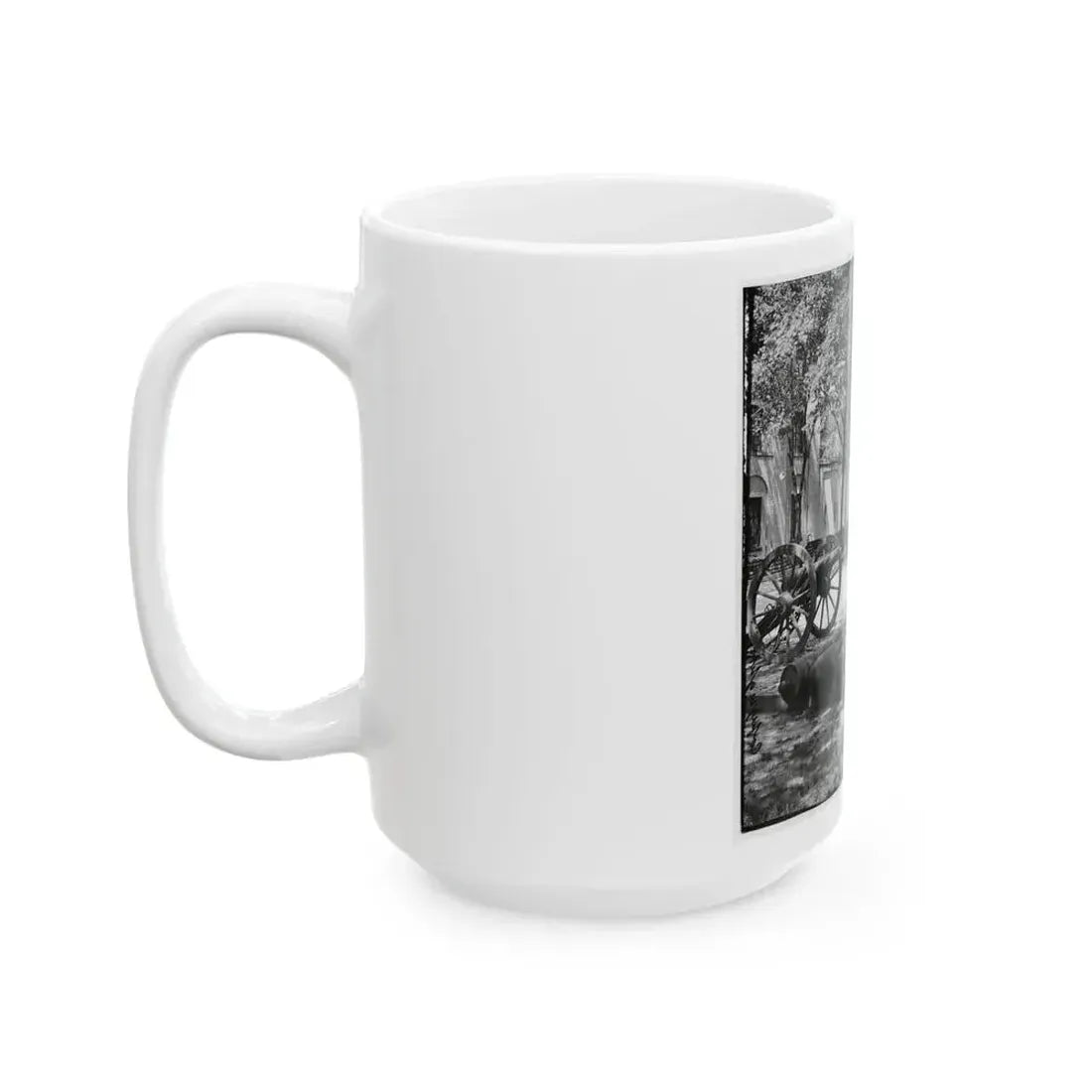 Charleston, S.C. Blakely Guns And Ammunition In The Arsenal Yard (U.S. Civil War) White Coffee Mug - Go Mug Yourself