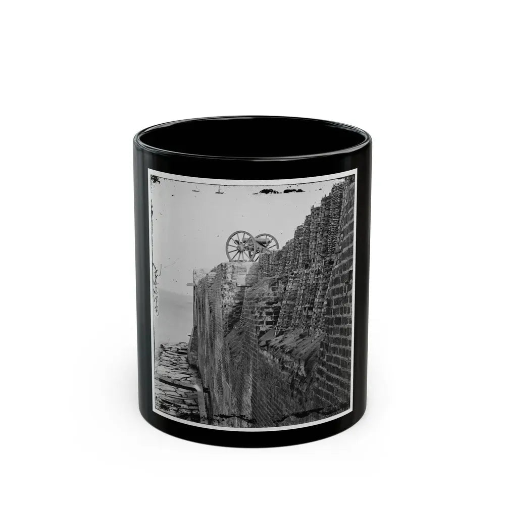 Charleston, S.C. Breach Patched With Gabions On The North Wall Of Fort Sumter (U.S. Civil War) Black Coffee Mug 11oz - Go Mug Yourself