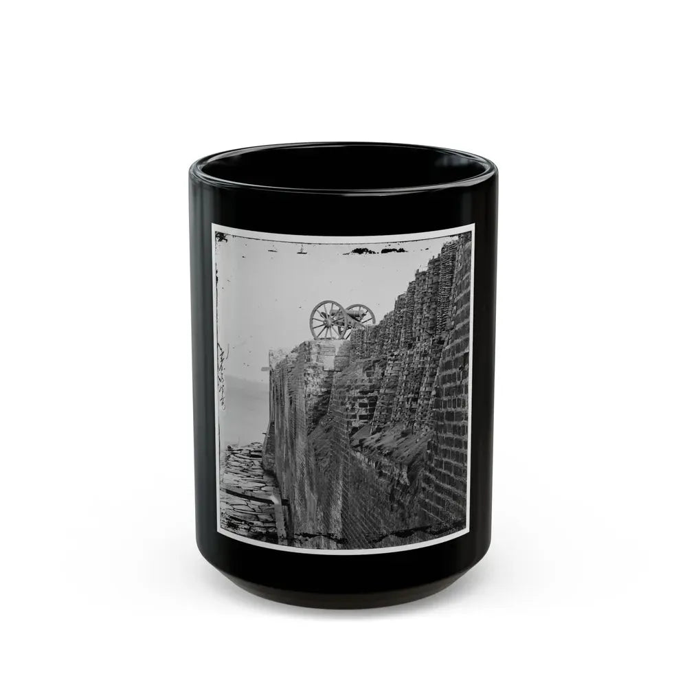 Charleston, S.C. Breach Patched With Gabions On The North Wall Of Fort Sumter (U.S. Civil War) Black Coffee Mug 15oz - Go Mug Yourself