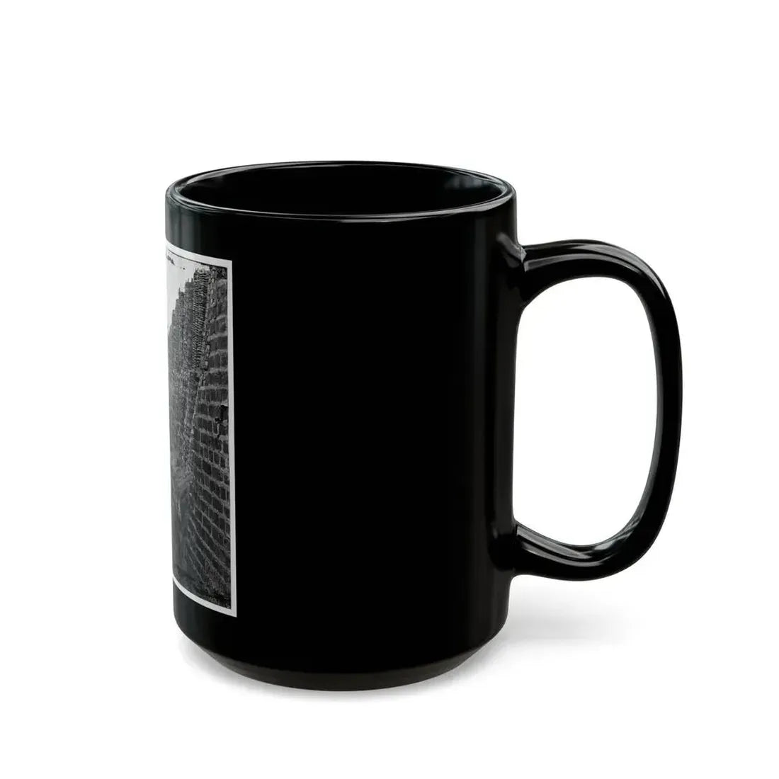Charleston, S.C. Breach Patched With Gabions On The North Wall Of Fort Sumter (U.S. Civil War) Black Coffee Mug - Go Mug Yourself