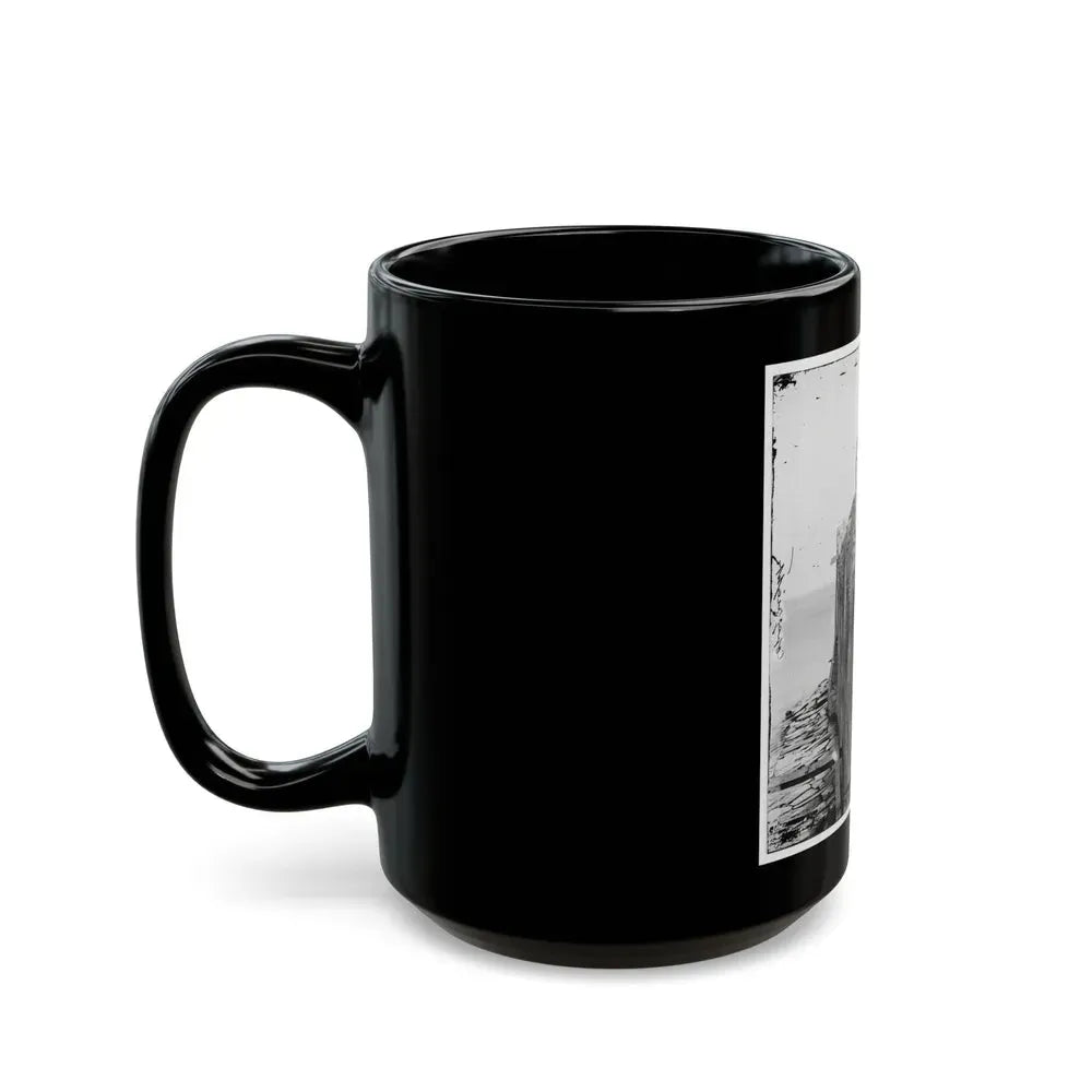 Charleston, S.C. Breach Patched With Gabions On The North Wall Of Fort Sumter (U.S. Civil War) Black Coffee Mug - Go Mug Yourself