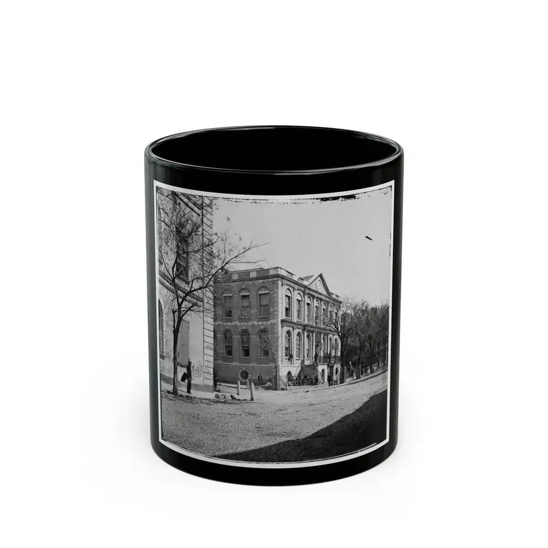 Charleston, S.C. City Hall (80 Broad Street) (U.S. Civil War) Black Coffee Mug 11oz - Go Mug Yourself