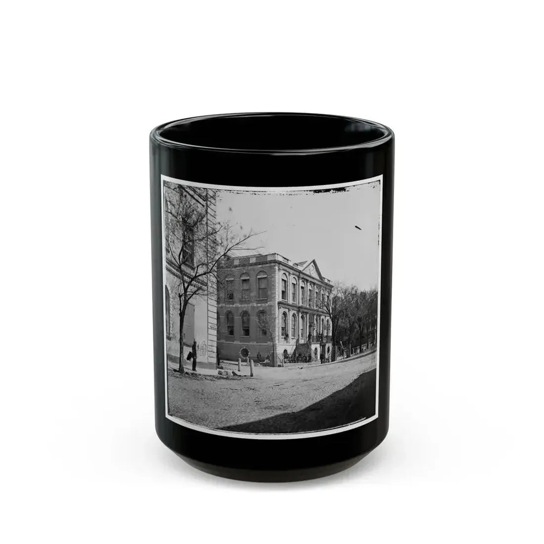 Charleston, S.C. City Hall (80 Broad Street) (U.S. Civil War) Black Coffee Mug 15oz - Go Mug Yourself