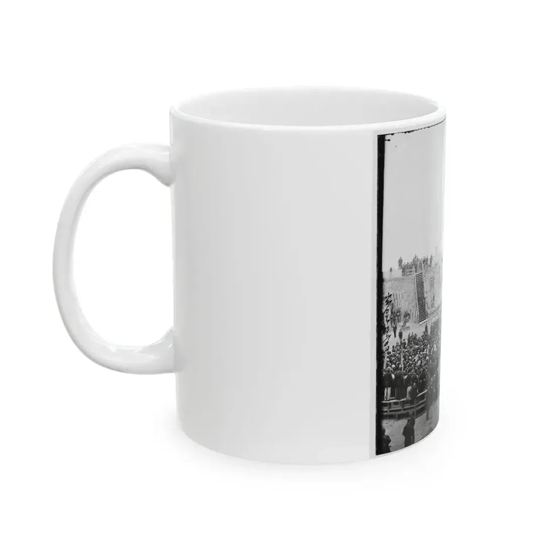 Charleston, S.C. Crowd Inside Fort Sumter; Another View (U.S. Civil War) White Coffee Mug - Go Mug Yourself