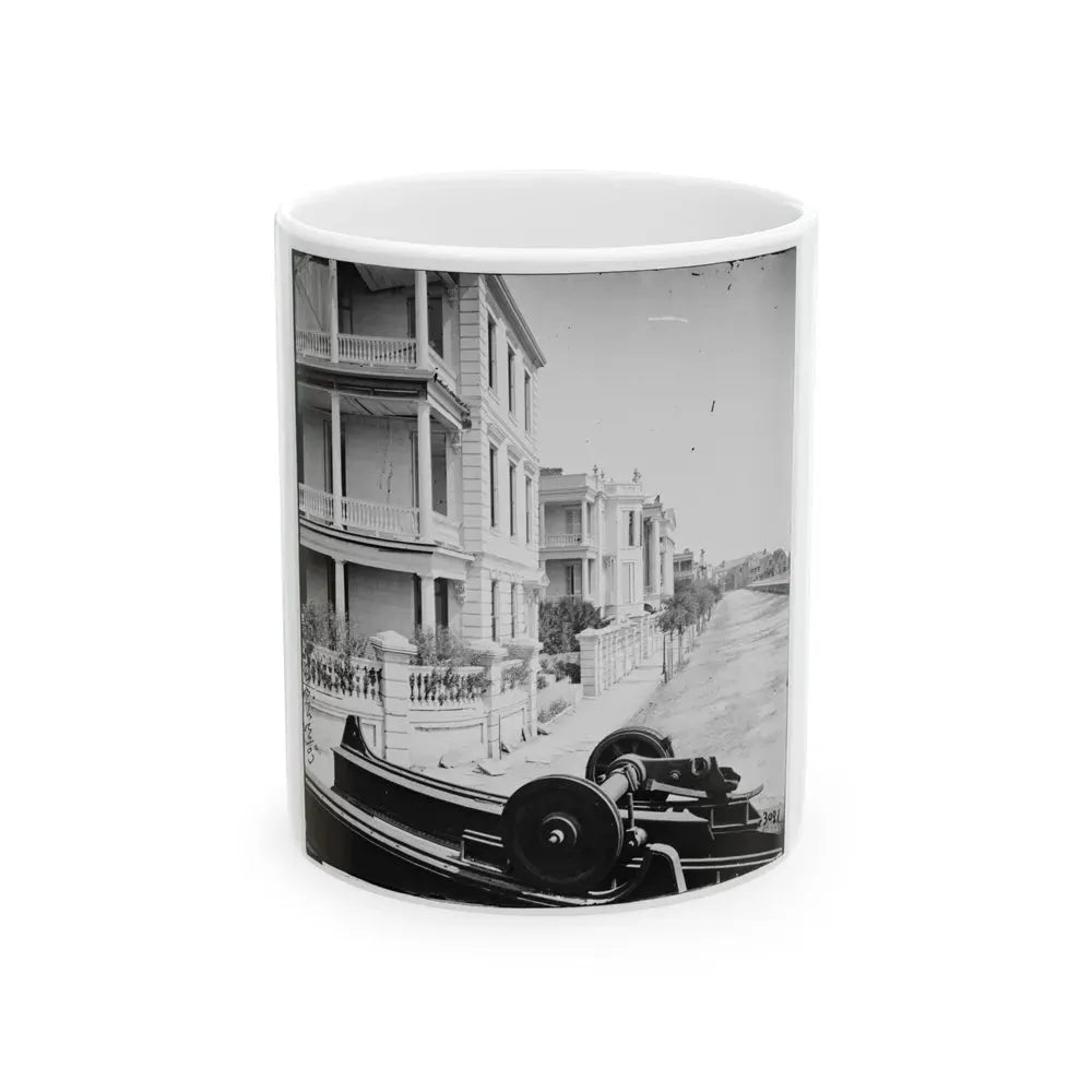 Charleston, S.C. East Battery; Dismantled Blakely Gun In Foreground (U.S. Civil War) White Coffee Mug 11oz - Go Mug Yourself