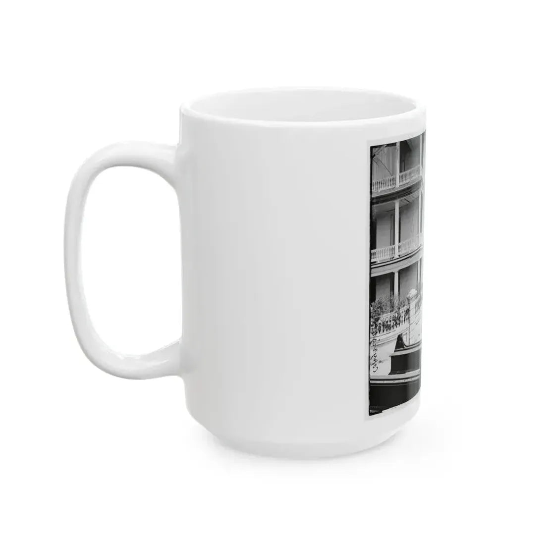 Charleston, S.C. East Battery; Dismantled Blakely Gun In Foreground (U.S. Civil War) White Coffee Mug - Go Mug Yourself
