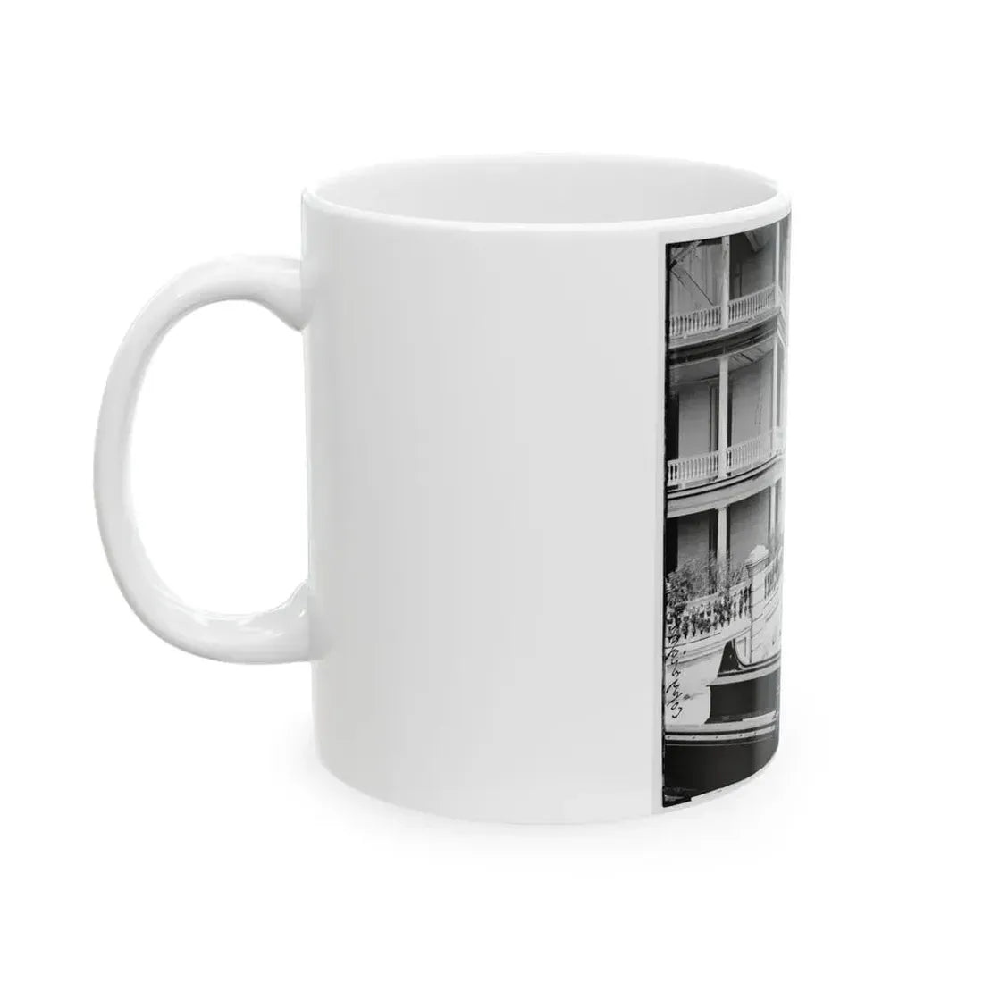 Charleston, S.C. East Battery; Dismantled Blakely Gun In Foreground (U.S. Civil War) White Coffee Mug - Go Mug Yourself