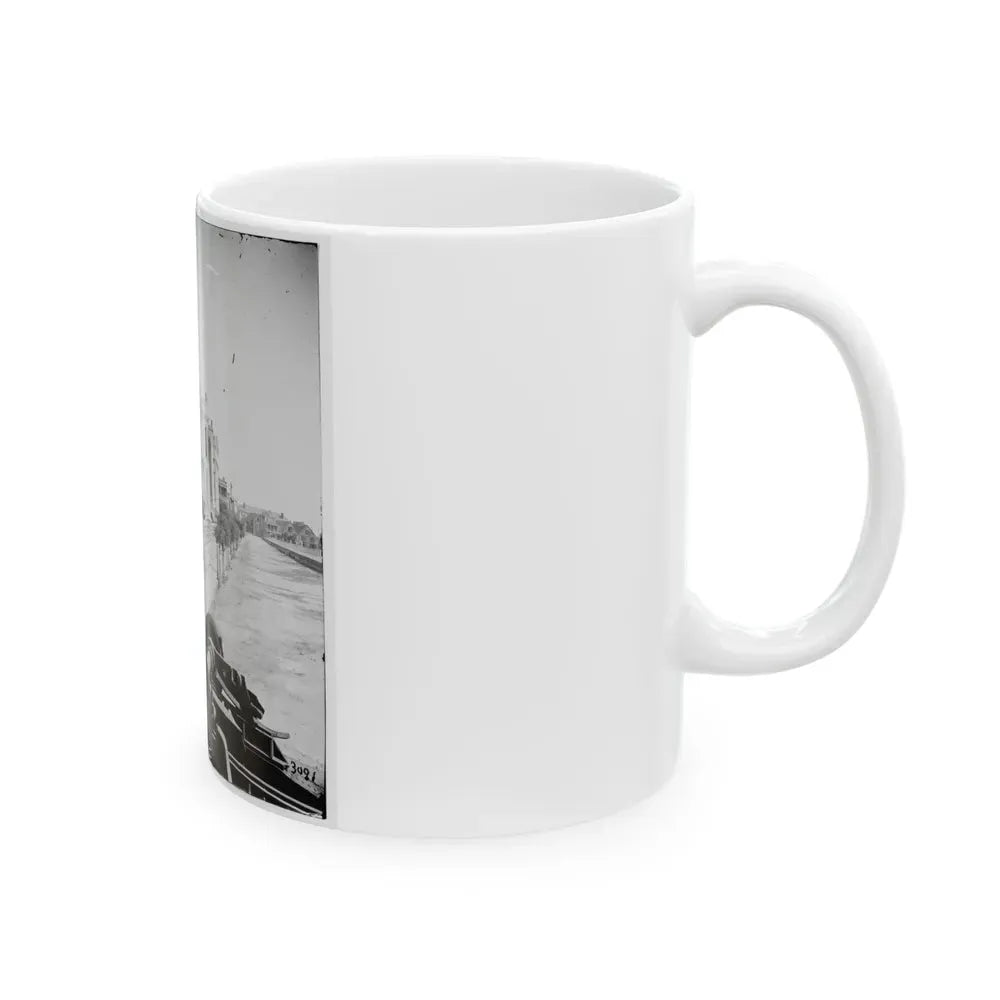 Charleston, S.C. East Battery; Dismantled Blakely Gun In Foreground (U.S. Civil War) White Coffee Mug - Go Mug Yourself