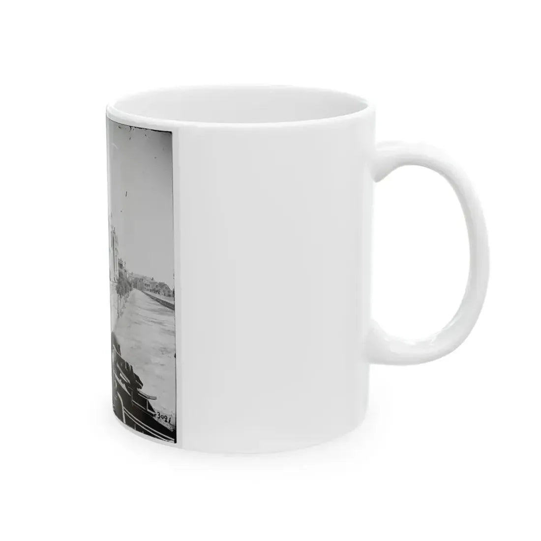 Charleston, S.C. East Battery; Dismantled Blakely Gun In Foreground (U.S. Civil War) White Coffee Mug - Go Mug Yourself