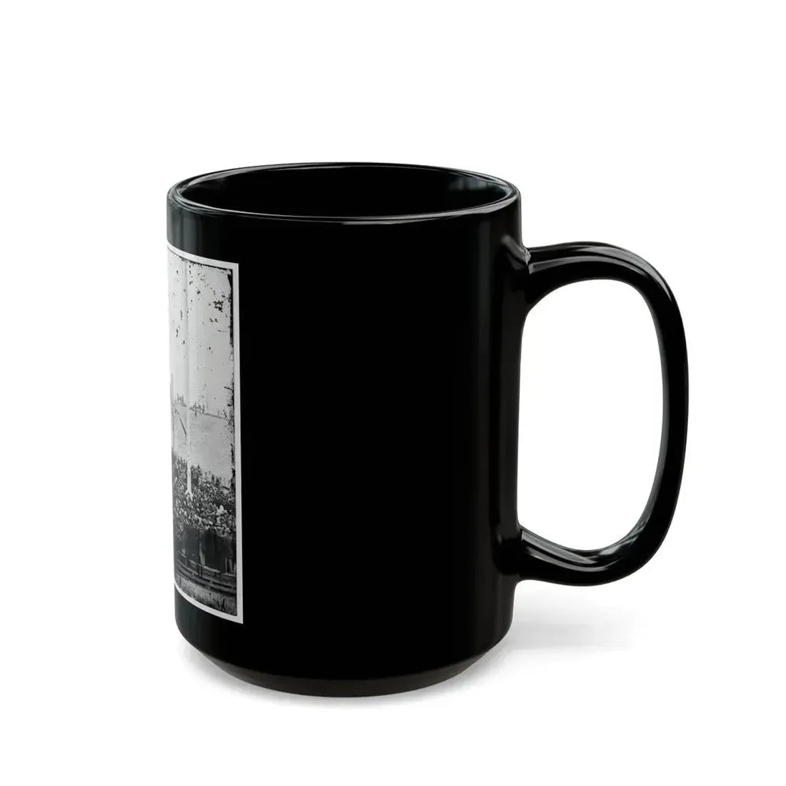 Charleston, S.C. Flag-Raising Ceremony, With Brevet Maj. Gen. Robert Anderson And Henry Ward Beecher Present (U.S. Civil War) Black Coffee Mug - Go Mug Yourself