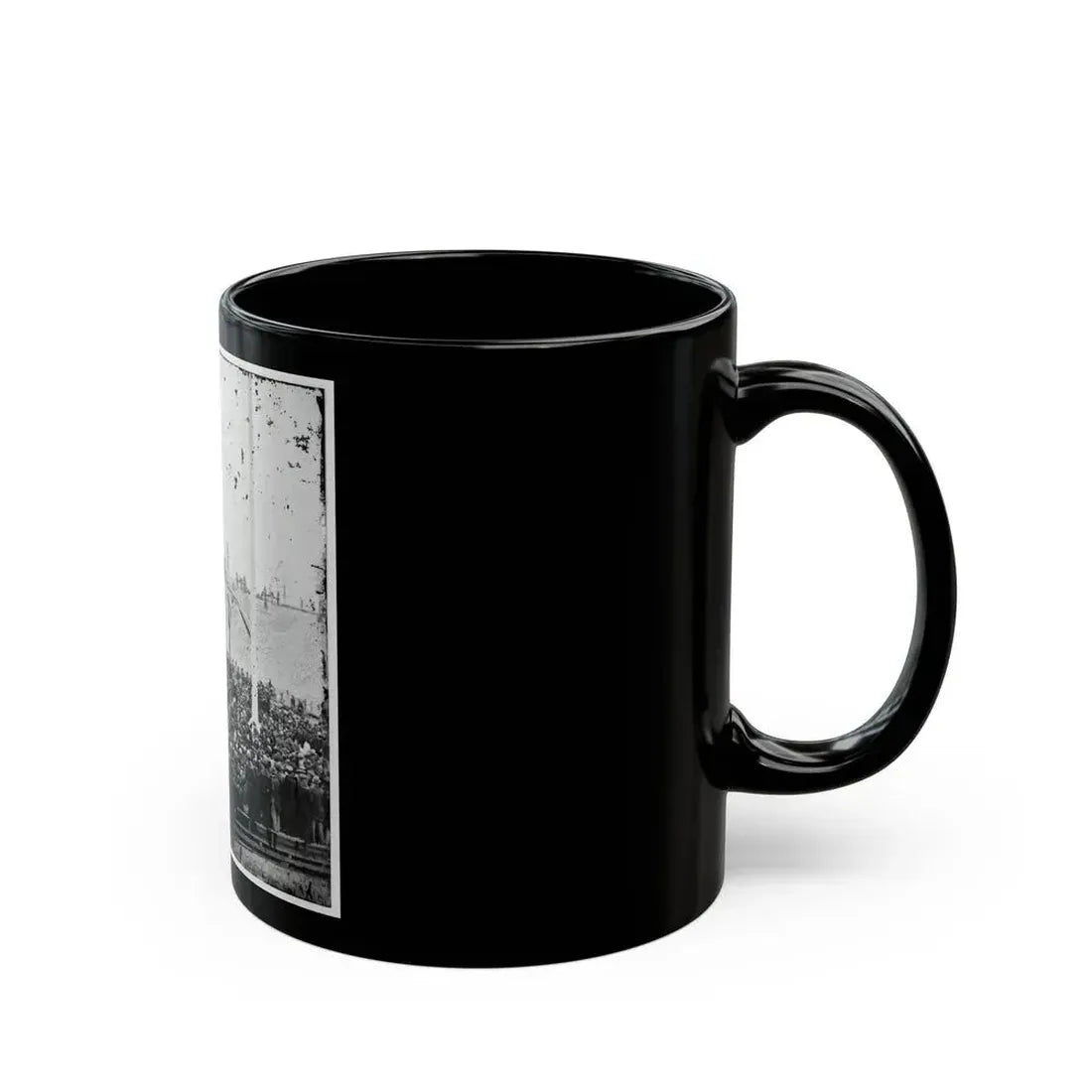 Charleston, S.C. Flag-Raising Ceremony, With Brevet Maj. Gen. Robert Anderson And Henry Ward Beecher Present (U.S. Civil War) Black Coffee Mug - Go Mug Yourself