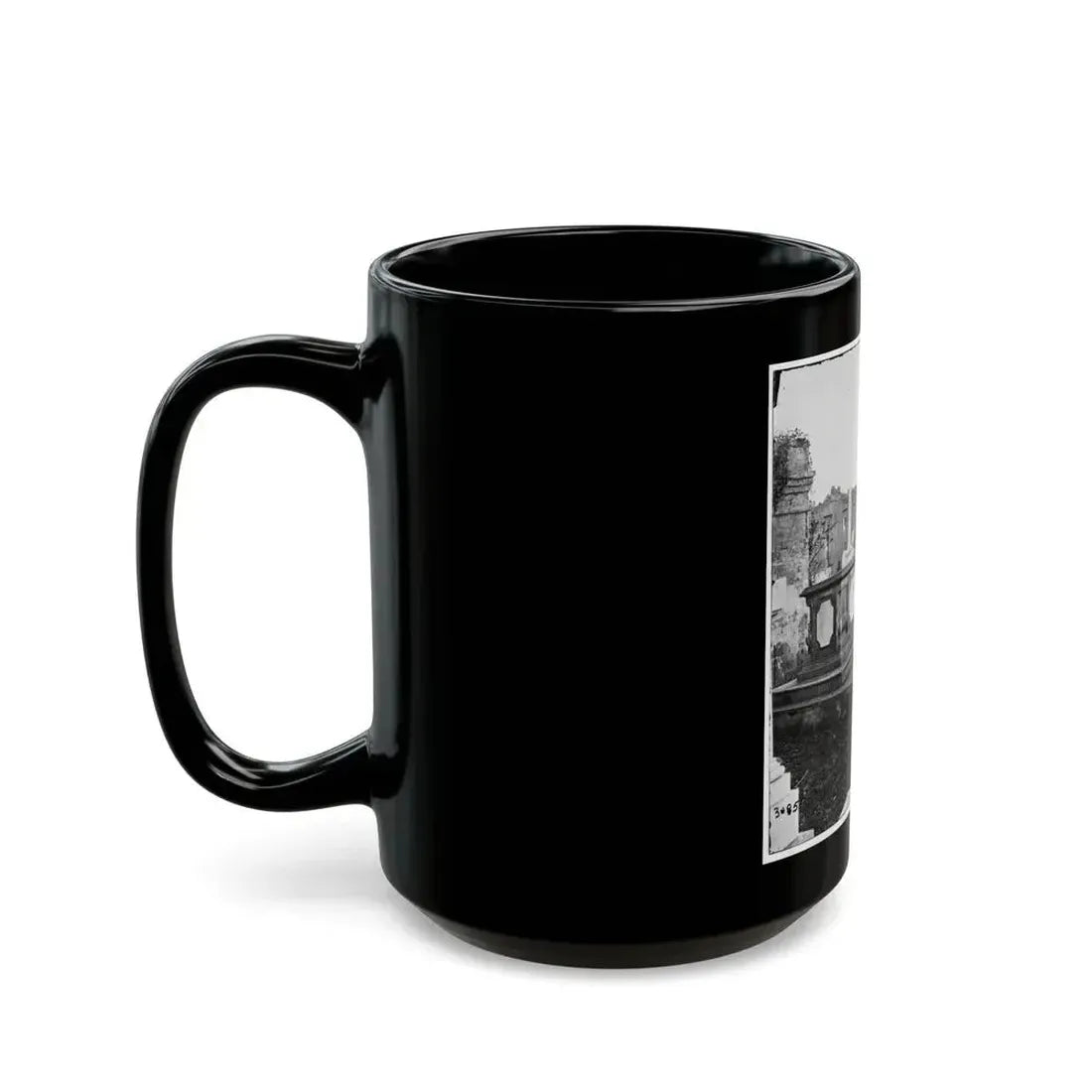 Charleston, S.C. Graveyard Of The Ruined Circular Church (U.S. Civil War) Black Coffee Mug - Go Mug Yourself