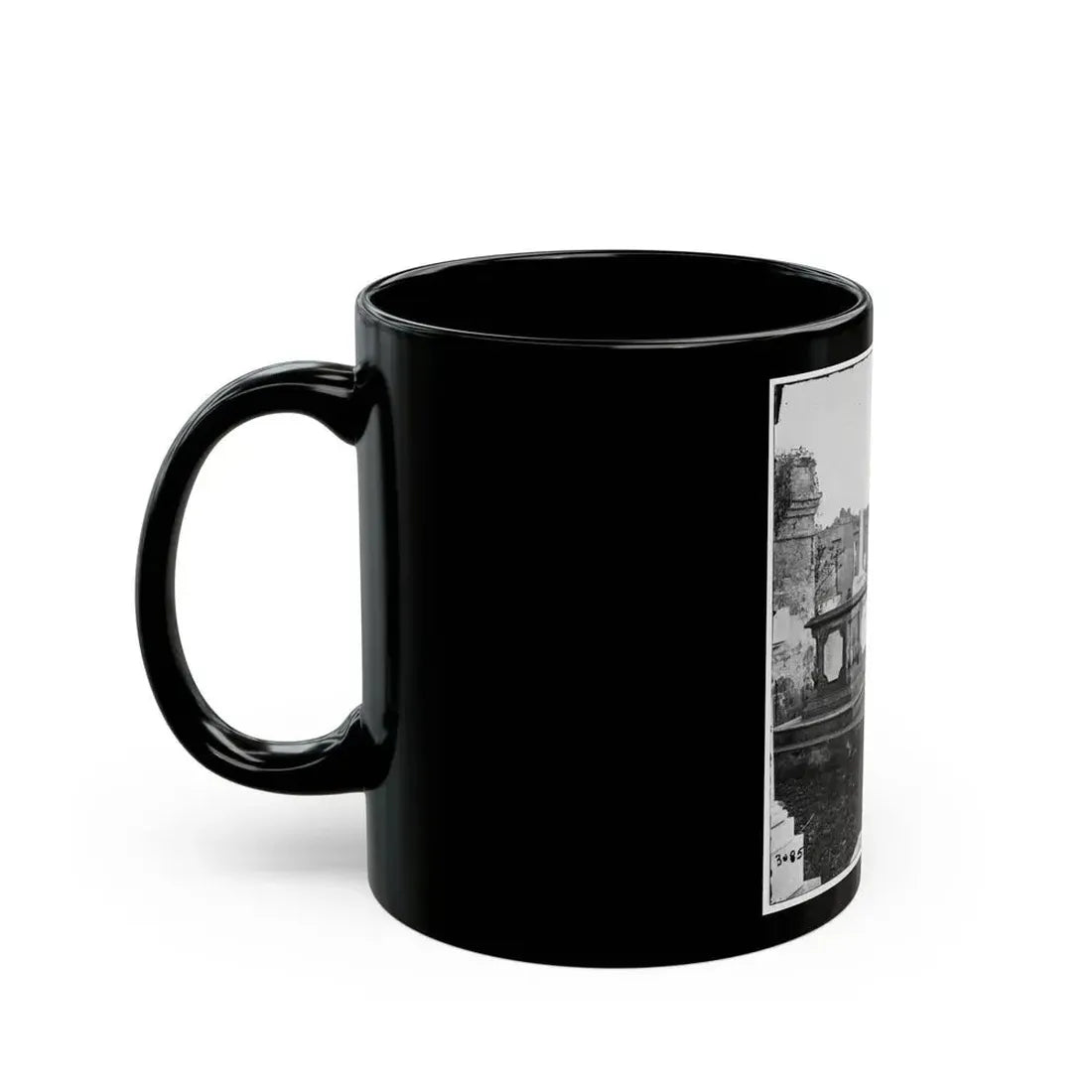 Charleston, S.C. Graveyard Of The Ruined Circular Church (U.S. Civil War) Black Coffee Mug - Go Mug Yourself