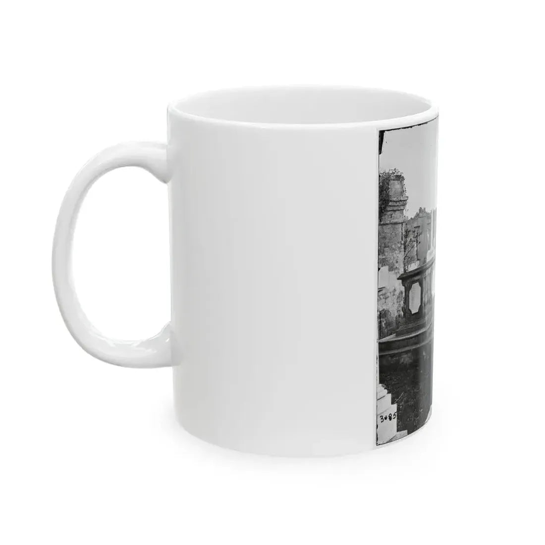 Charleston, S.C. Graveyard Of The Ruined Circular Church (U.S. Civil War) White Coffee Mug - Go Mug Yourself