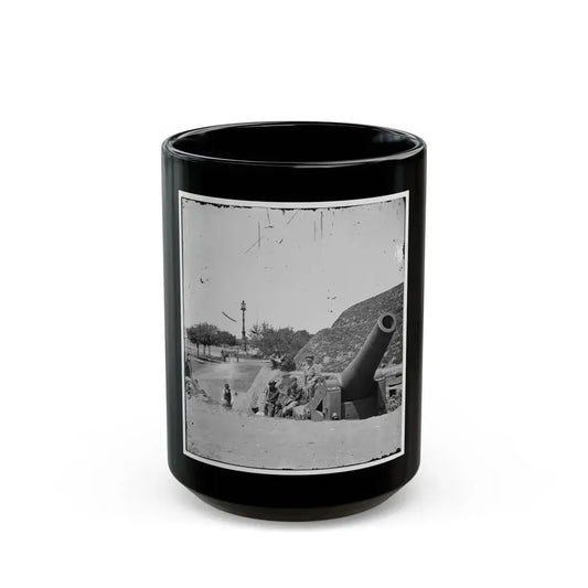 Charleston, S.C. Gun On The Point Battery (U.S. Civil War) Black Coffee Mug 15oz - Go Mug Yourself