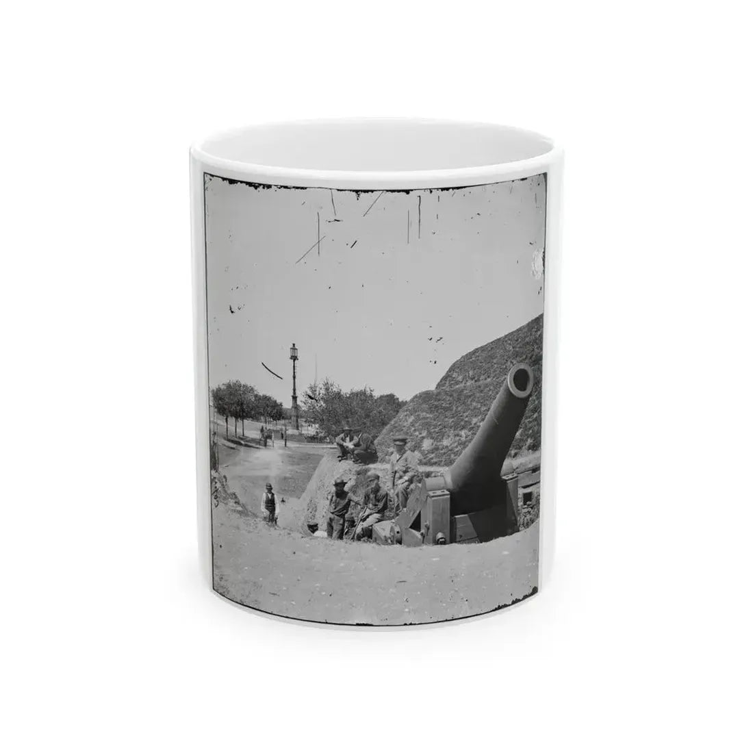 Charleston, S.C. Gun On The Point Battery (U.S. Civil War) White Coffee Mug 11oz - Go Mug Yourself