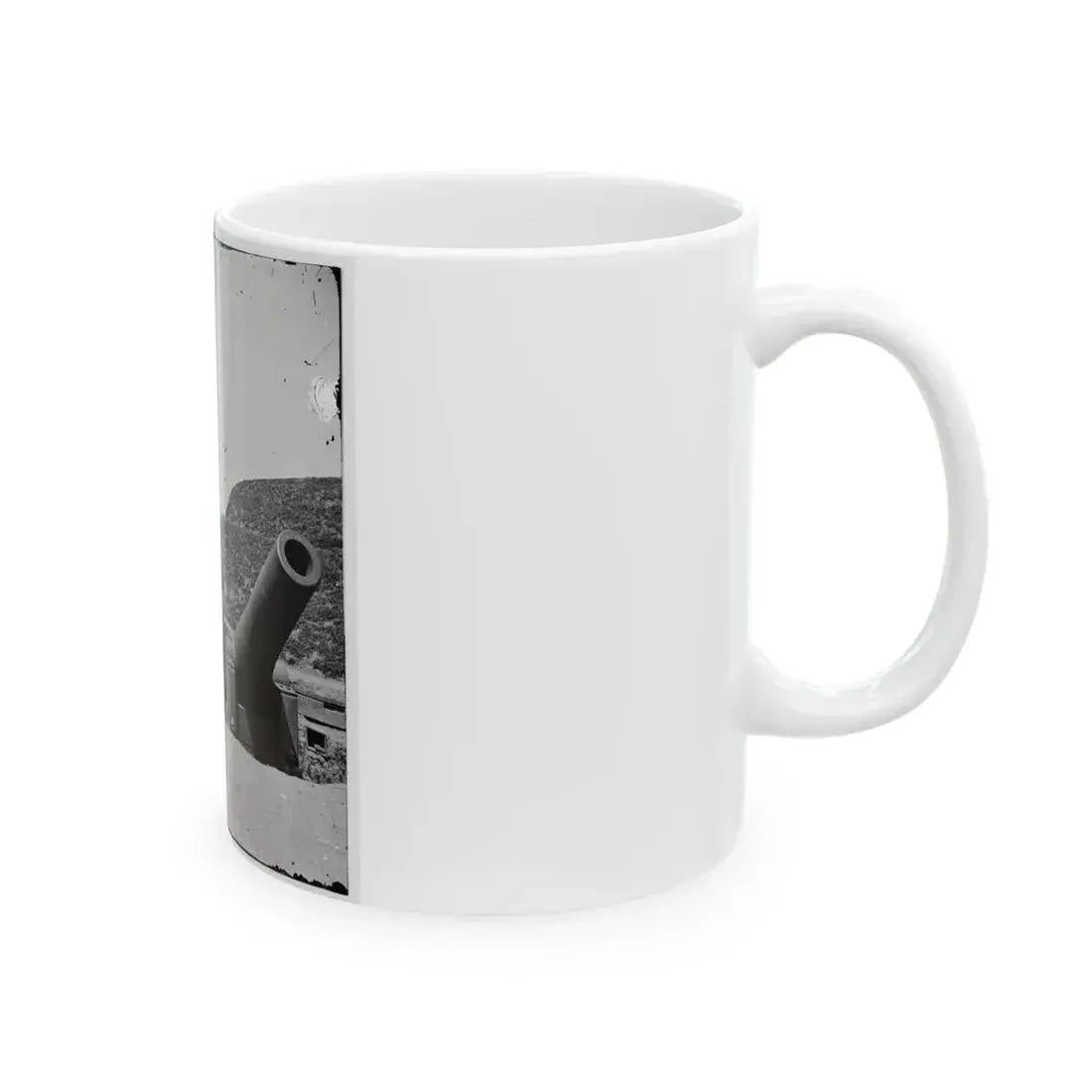 Charleston, S.C. Gun On The Point Battery (U.S. Civil War) White Coffee Mug - Go Mug Yourself