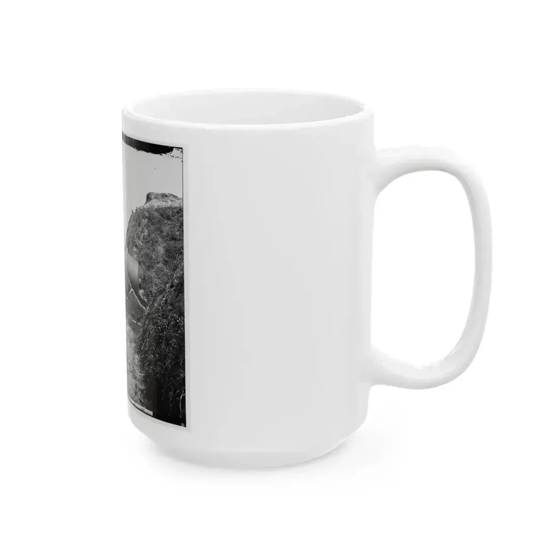 Charleston, S.C. Guns Of Fort Johnson; Fort Sumter In Distance (U.S. Civil War) White Coffee Mug - Go Mug Yourself