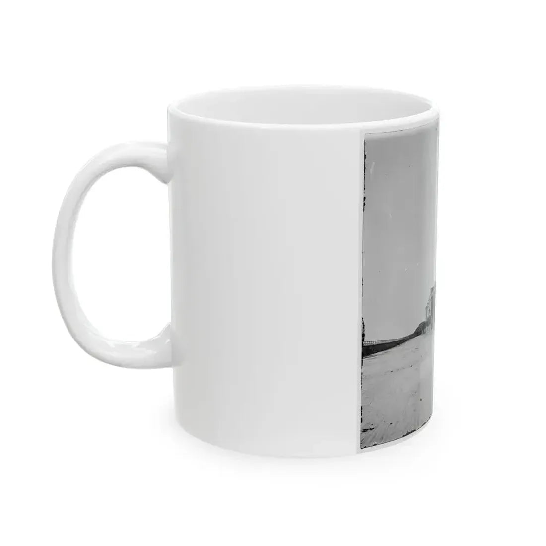 Charleston, S.C. Houses On The Battery Damaged By Shell-Fire (U.S. Civil War) White Coffee Mug - Go Mug Yourself