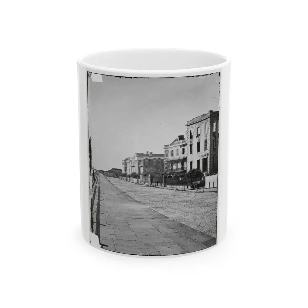 Charleston, S.C. Houses On The Battery; The Nearest Is Burned Out (U.S. Civil War) White Coffee Mug 11oz - Go Mug Yourself
