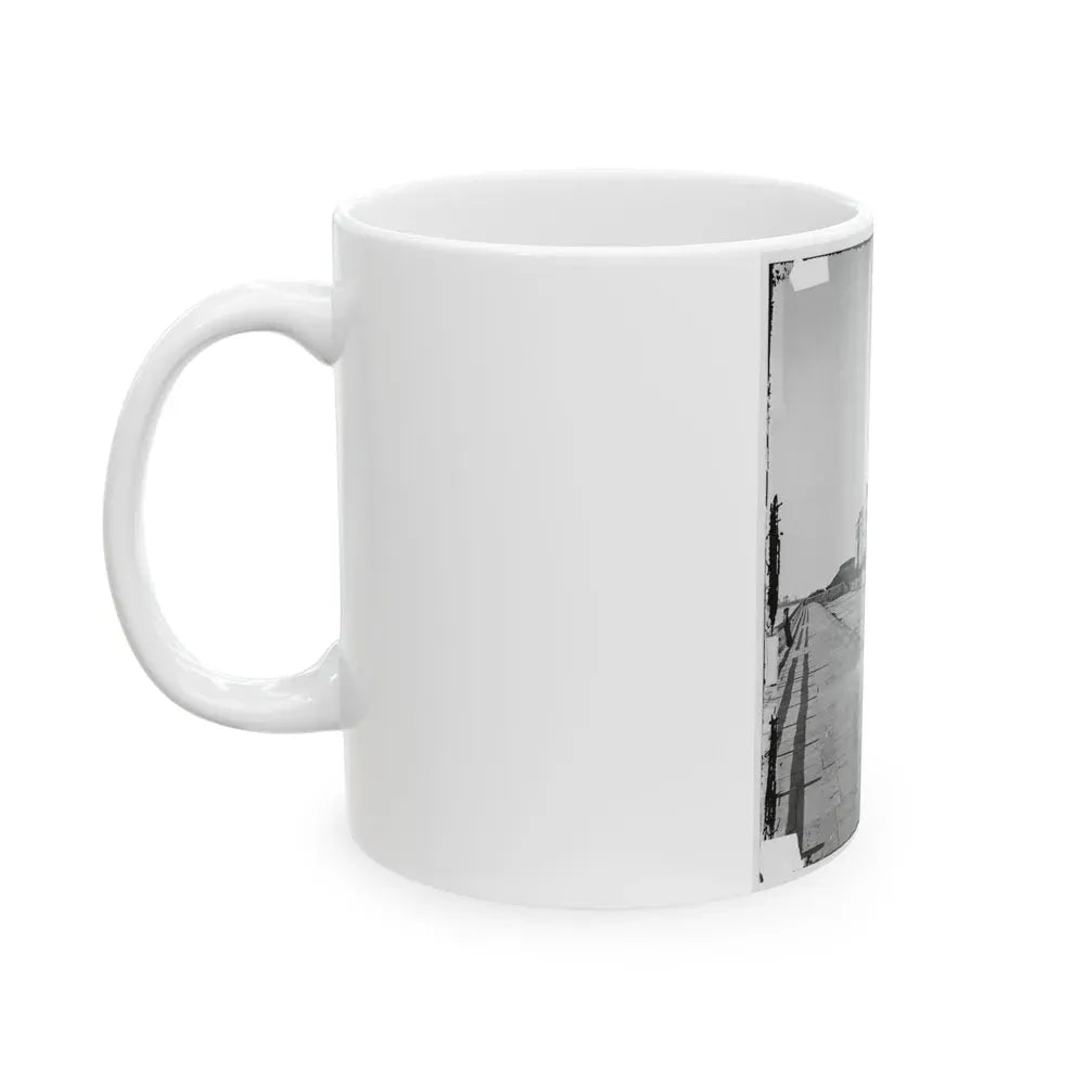 Charleston, S.C. Houses On The Battery; The Nearest Is Burned Out (U.S. Civil War) White Coffee Mug - Go Mug Yourself