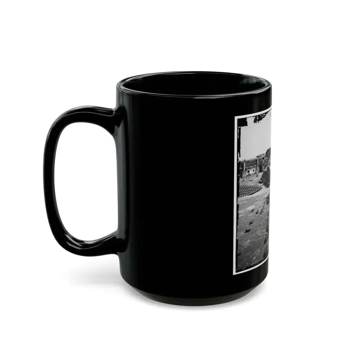 Charleston, S.C. Interior Of Fort Sumter, With Gabion Reinforcements (U.S. Civil War) Black Coffee Mug - Go Mug Yourself