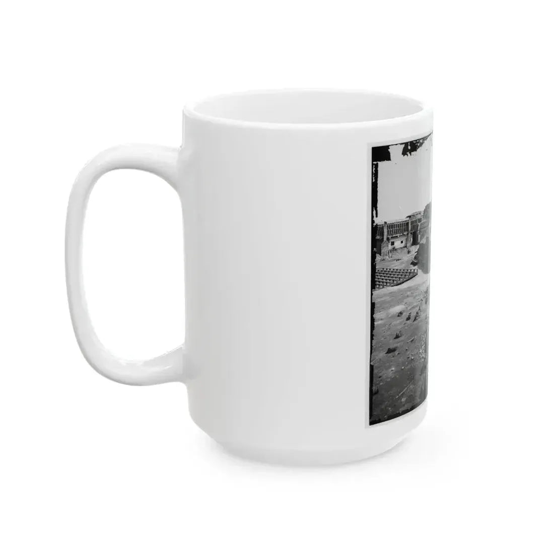 Charleston, S.C. Interior Of Fort Sumter, With Gabion Reinforcements (U.S. Civil War) White Coffee Mug - Go Mug Yourself