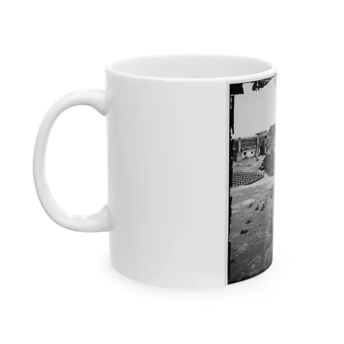 Charleston, S.C. Interior Of Fort Sumter, With Gabion Reinforcements (U.S. Civil War) White Coffee Mug - Go Mug Yourself