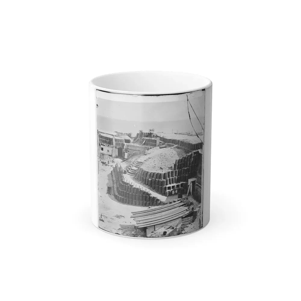 Charleston, S.C. Interior of Fort Sumter With Gabions; Another View (U.S. Civil War) Color Changing Coffee Mug 11oz Default Title 11oz - Go Mug Yourself