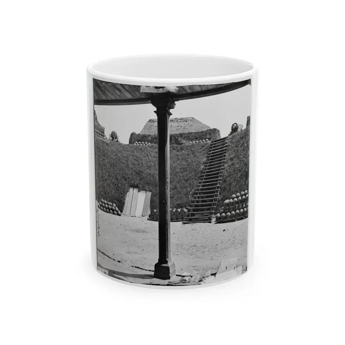 Charleston, S.C. Interior View Of Castle Pinckney (U.S. Civil War) White Coffee Mug 11oz - Go Mug Yourself