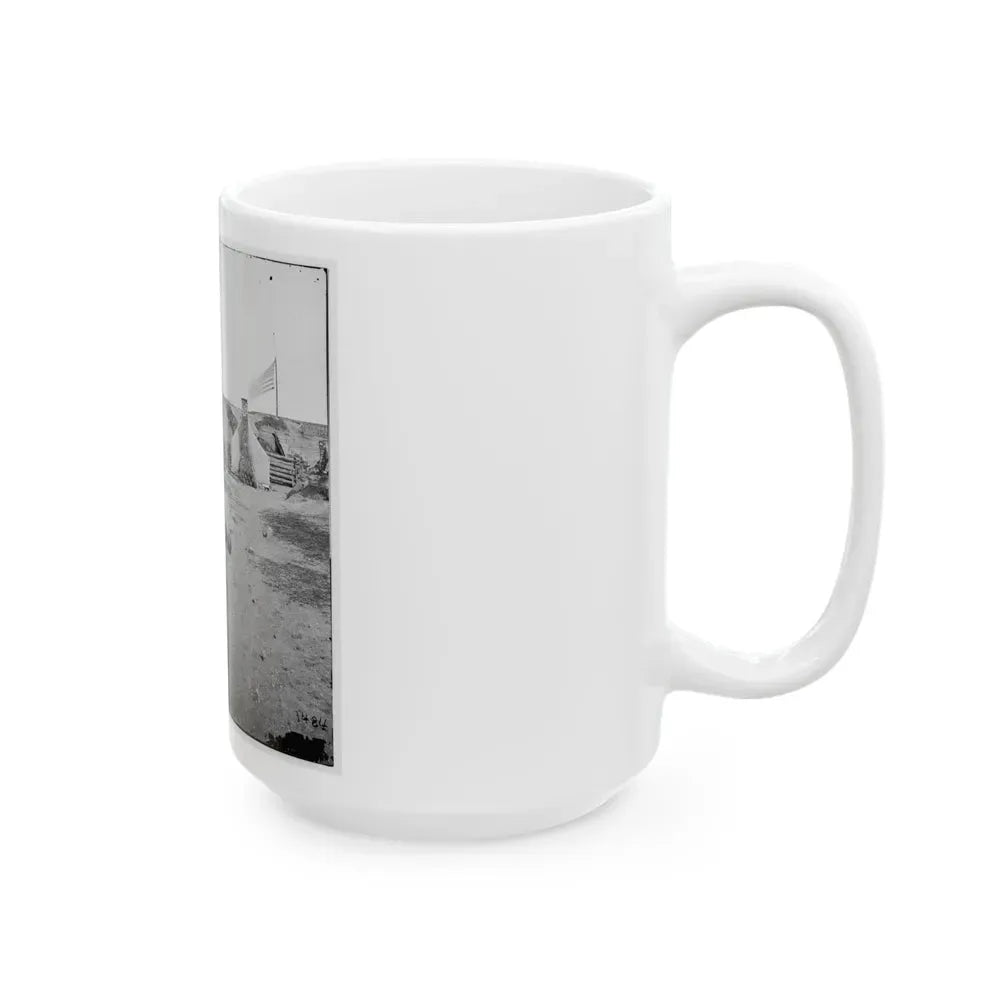 Charleston, S.C. Interior View Of Fort Johnson, With Stacks Of Shot (U.S. Civil War) White Coffee Mug - Go Mug Yourself