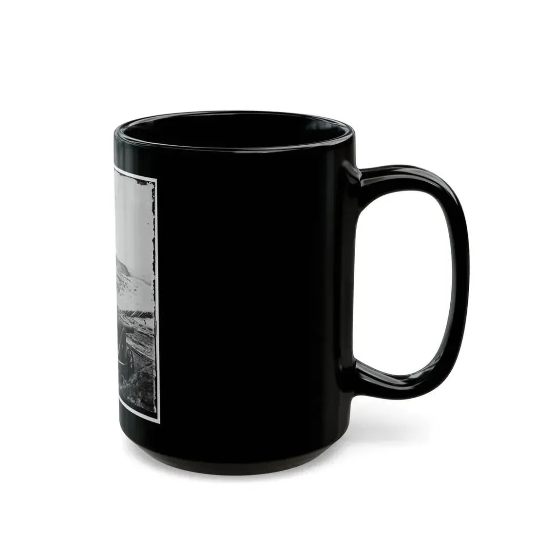 Charleston, S.C. Interior View Of Fort Moultrie, Looking Eastward (U.S. Civil War) Black Coffee Mug - Go Mug Yourself