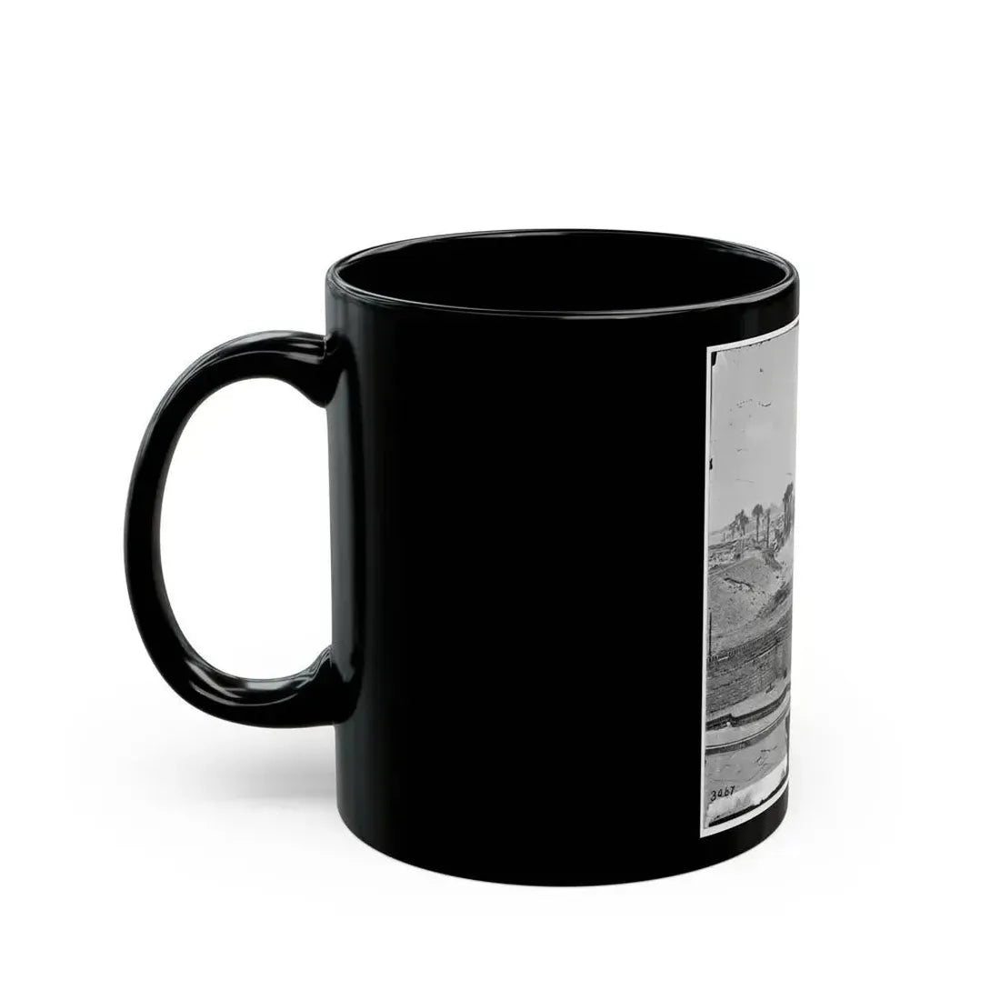 Charleston, S.C. Interior View Of Fort Moultrie, Looking Eastward (U.S. Civil War) Black Coffee Mug - Go Mug Yourself