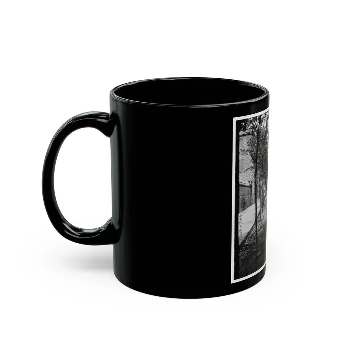 Charleston, S.C. Meeting Street, Near Broad; St. Michael's Church In Middle Distance (U.S. Civil War) Black Coffee Mug - Go Mug Yourself