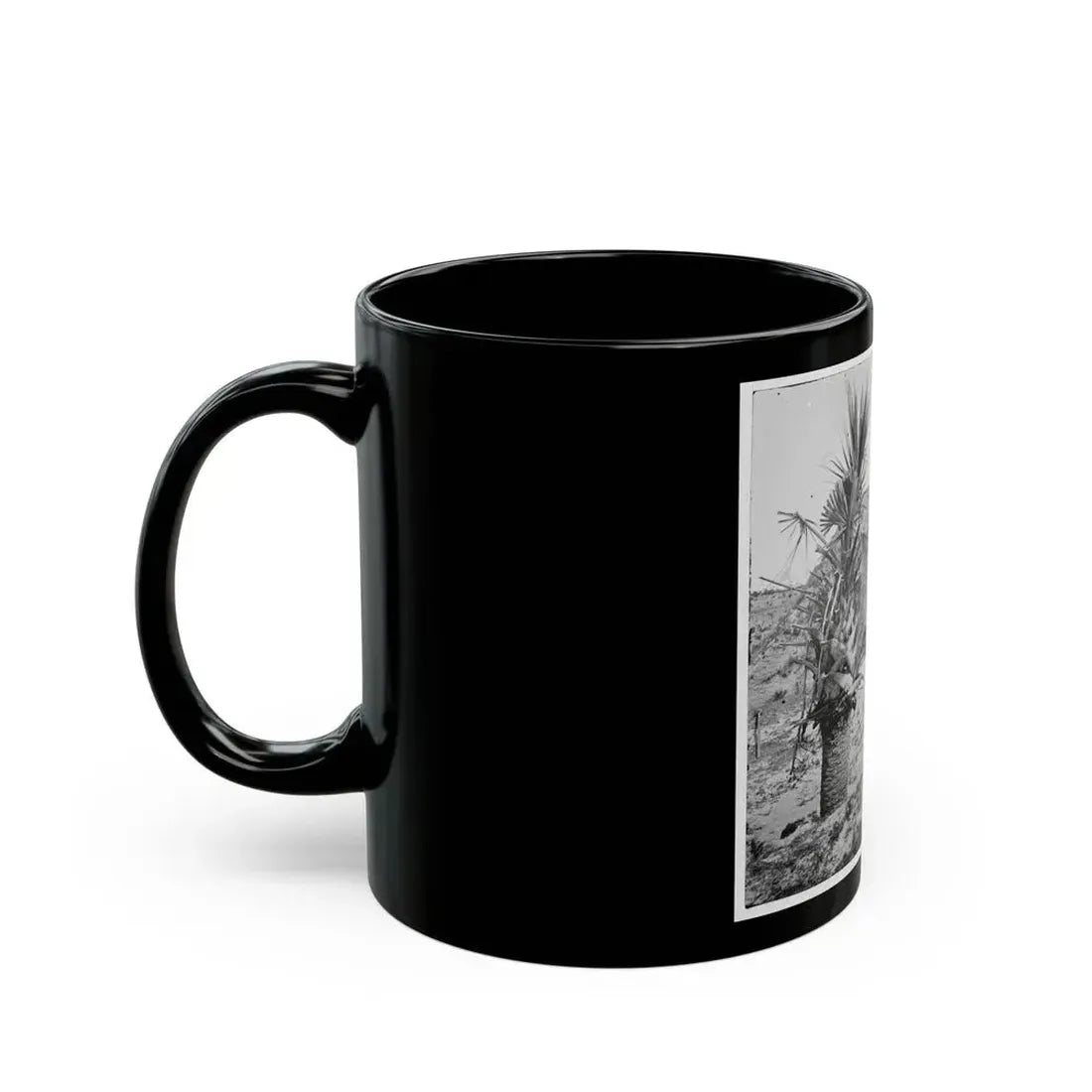 Charleston, S.C. Mounted Gun, Parapet Of Fort Moultrie (U.S. Civil War) Black Coffee Mug - Go Mug Yourself