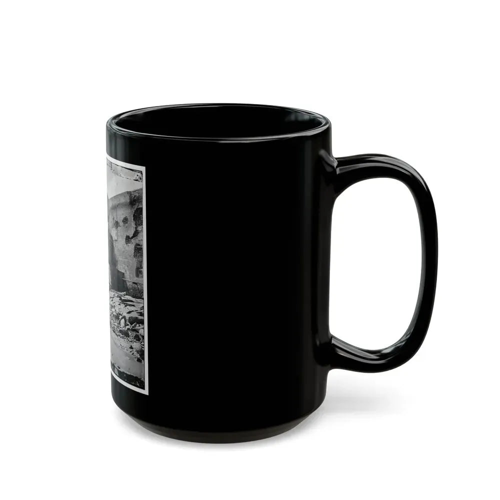 Charleston, S.C. Palmetto Reinforcements On The Channel Side Of Fort Sumter (U.S. Civil War) Black Coffee Mug - Go Mug Yourself