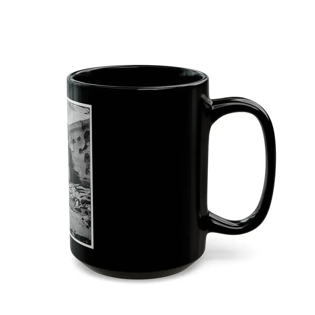 Charleston, S.C. Palmetto Reinforcements On The Channel Side Of Fort Sumter (U.S. Civil War) Black Coffee Mug - Go Mug Yourself