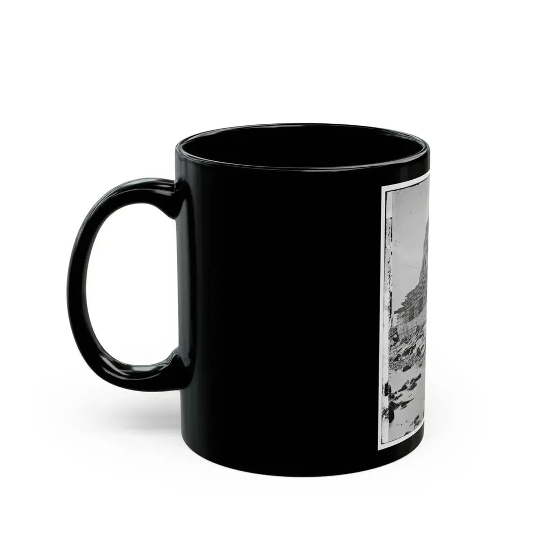 Charleston, S.C. Palmetto Reinforcements On The Channel Side Of Fort Sumter (U.S. Civil War) Black Coffee Mug - Go Mug Yourself
