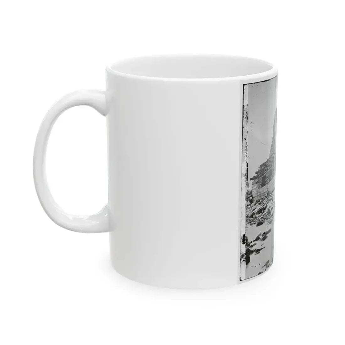 Charleston, S.C. Palmetto Reinforcements On The Channel Side Of Fort Sumter (U.S. Civil War) White Coffee Mug - Go Mug Yourself