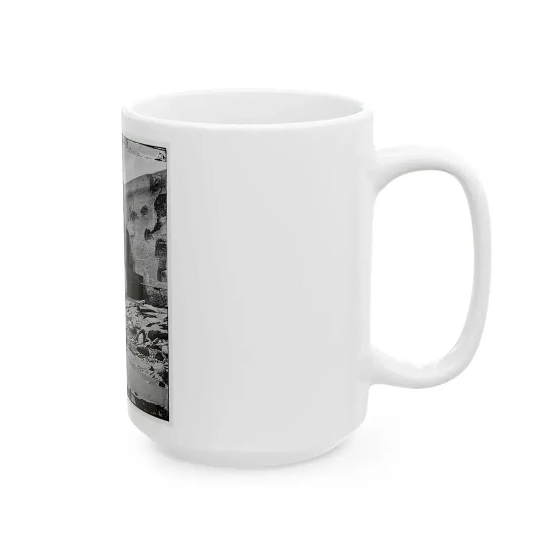 Charleston, S.C. Palmetto Reinforcements On The Channel Side Of Fort Sumter (U.S. Civil War) White Coffee Mug - Go Mug Yourself