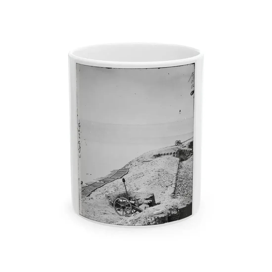 Charleston, S.C. Parapet Of Fort Sumter Looking Toward Morris Island (U.S. Civil War) White Coffee Mug 11oz - Go Mug Yourself
