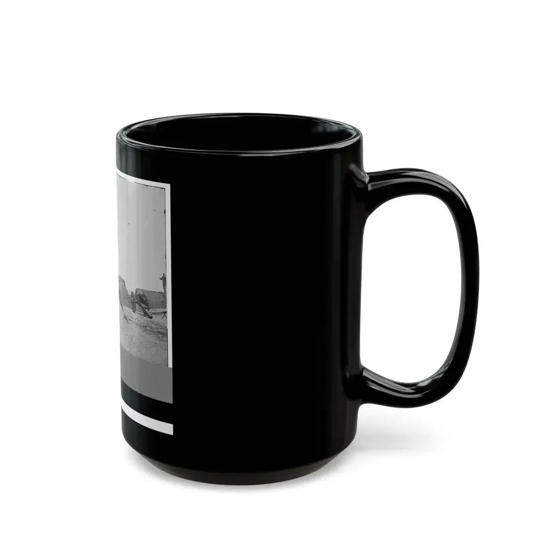 Charleston, S.C. Parapet Of Fort Sumter, With Stacks Of Ammunition (U.S. Civil War) Black Coffee Mug - Go Mug Yourself