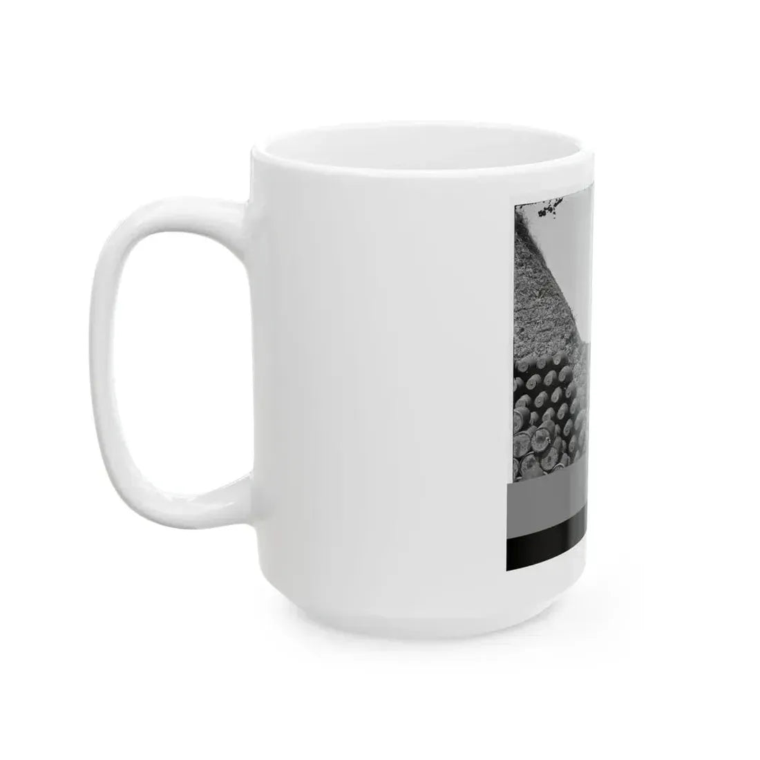 Charleston, S.C. Parapet Of Fort Sumter, With Stacks Of Ammunition (U.S. Civil War) White Coffee Mug - Go Mug Yourself