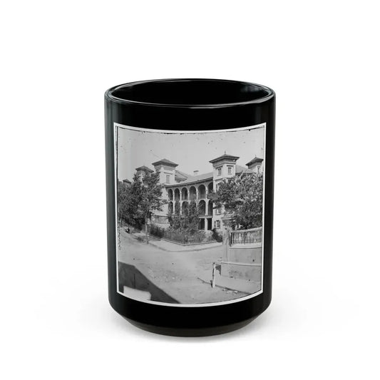 Charleston, S.C. Roper's Hospital; A Closer View (U.S. Civil War) Black Coffee Mug 15oz - Go Mug Yourself