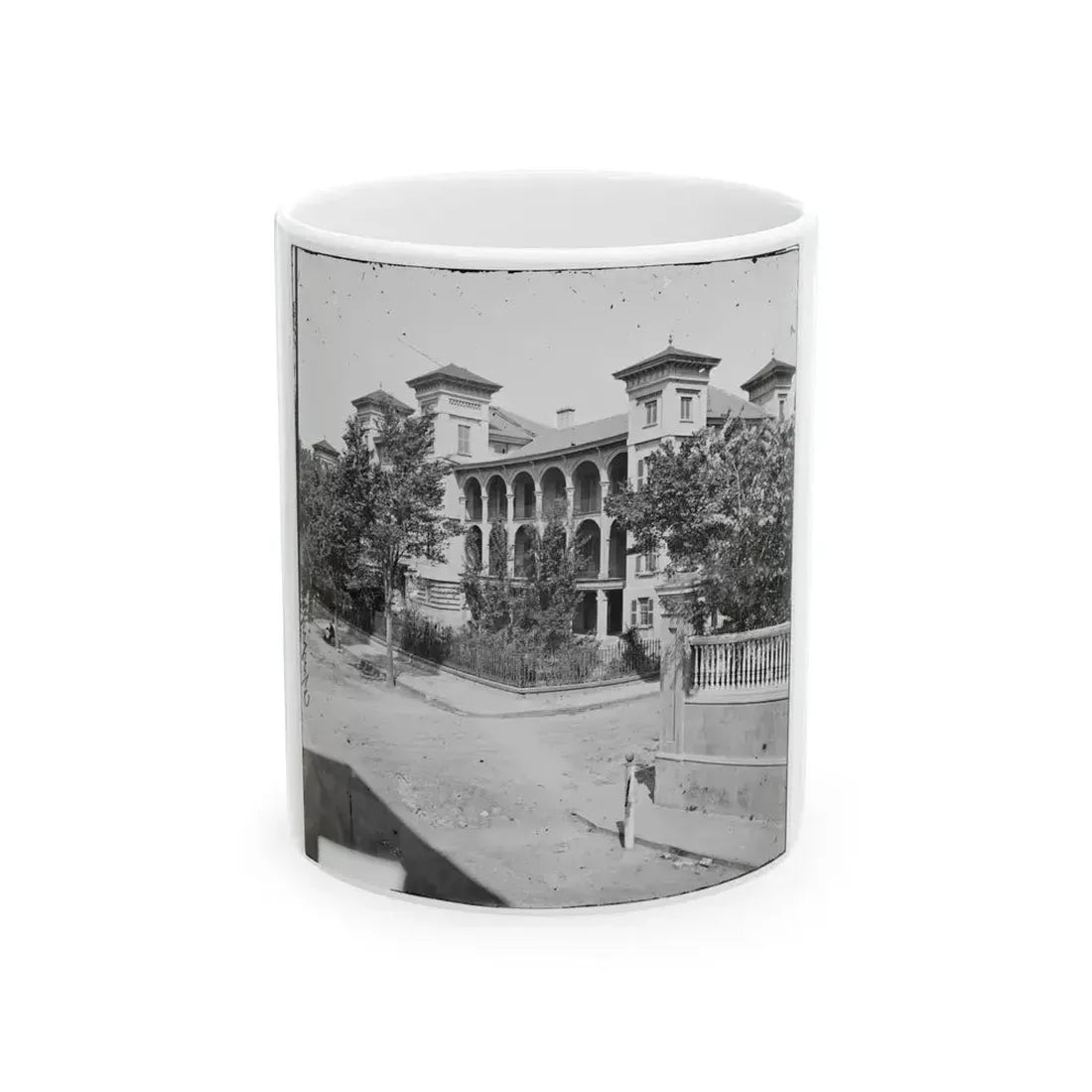 Charleston, S.C. Roper's Hospital; A Closer View (U.S. Civil War) White Coffee Mug 11oz - Go Mug Yourself