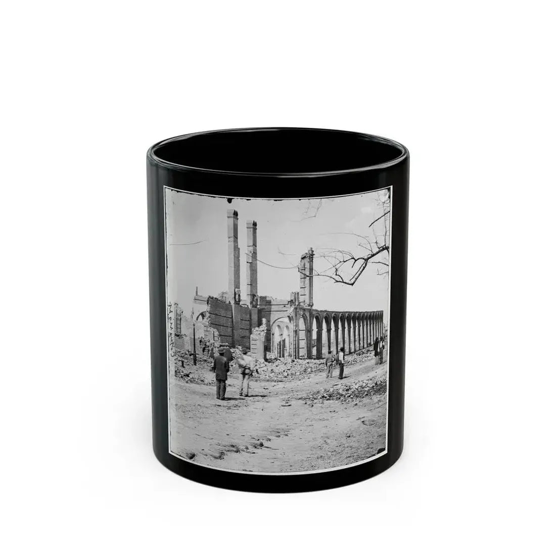 Charleston, S.C. Ruins Of The North Eastern Railroad Depot (U.S. Civil War) Black Coffee Mug 11oz - Go Mug Yourself